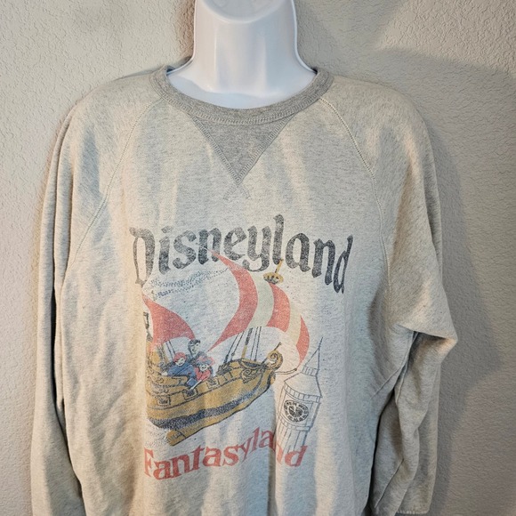 Disneyland Resort Tops - Disney Parks Forever Junk Food med fantasyland peter pan sweatshirt gray
